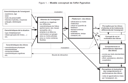 Modelo conceptual del efecto Pigmalión