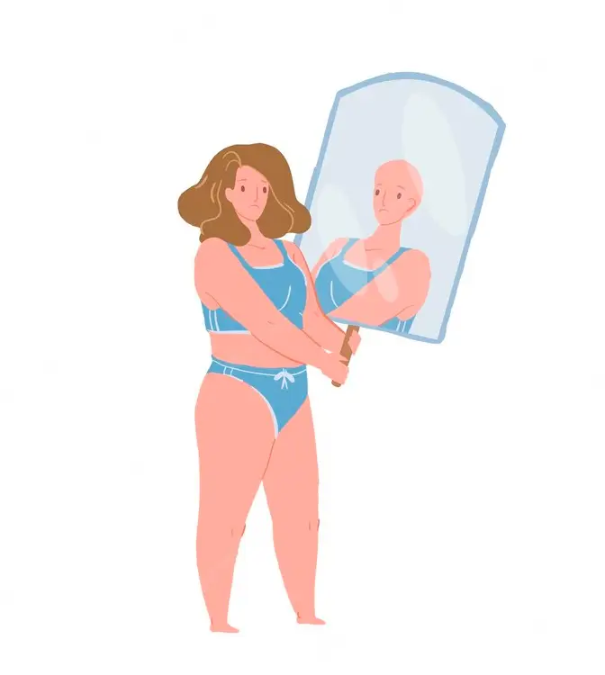 Vecteur gratuit illustration de faible estime de soi